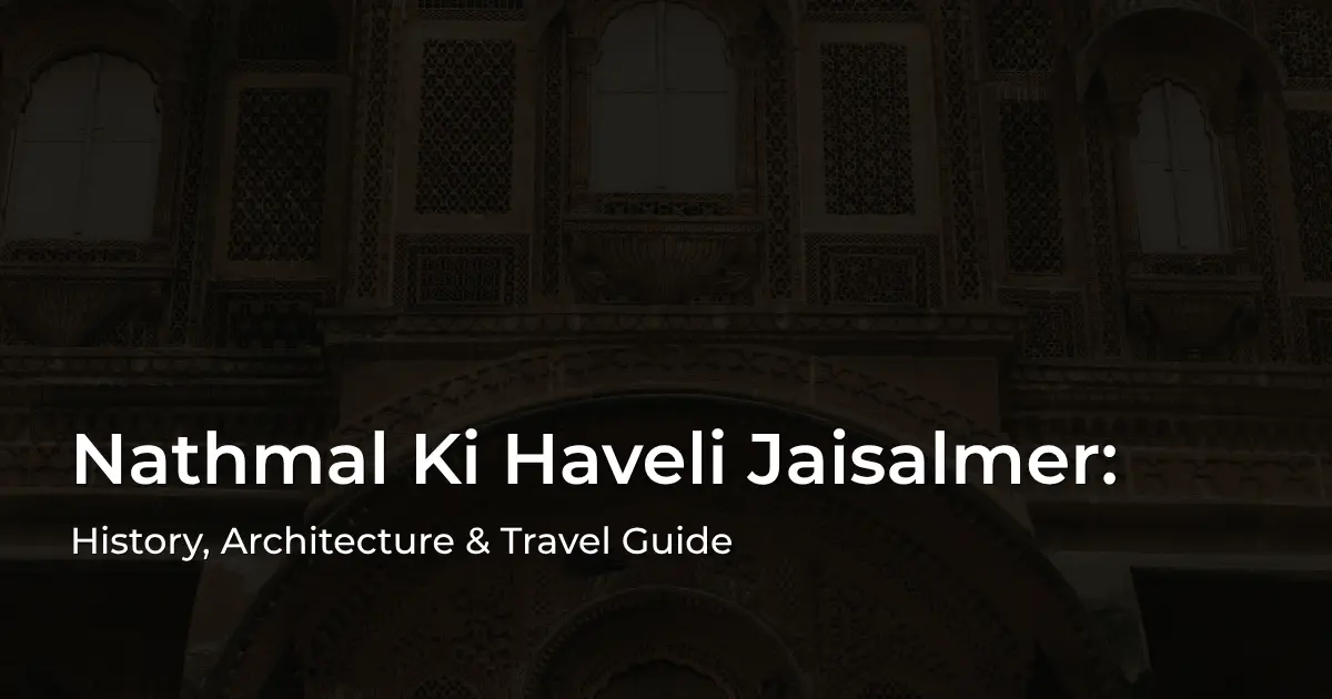 Nathmal Ki Haveli Jaisalmer Nathmal Ki Haveli Jaisalmer historic golden sandstone architecture