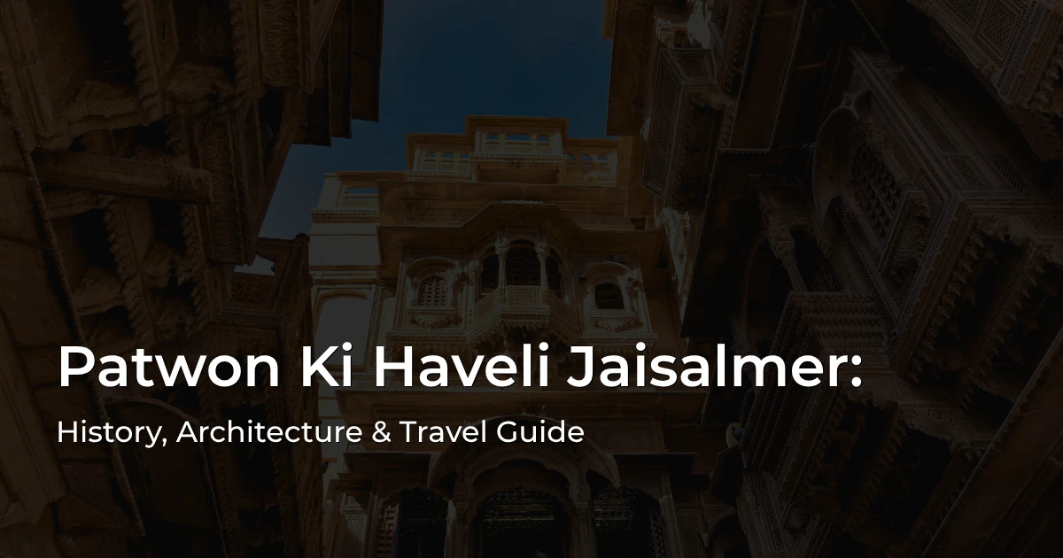 Patwon Ki Haveli Jaisalmer Patwon Ki Haveli Jaisalmer historic golden sandstone architecture and carved balconies