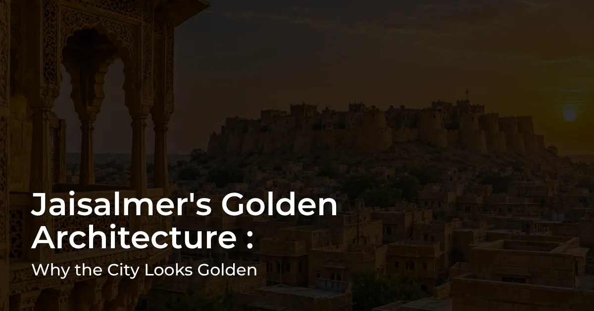 Jaisalmer Golden Architecture featuring yellow sandstone fort and historic havelis